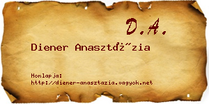 Diener Anasztázia névjegykártya